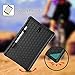 Fintie Silicone Case for Samsung Galaxy Tab S4 10.5 2018 Model SM-T830/T835/T837, [Honey Comb Series] [Kids Friendly] Light Weight Shock Proof Protective Cover with S Pen Holder, Black