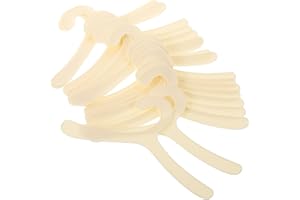 RUNROTOO 20pcs Pet Clothes Hangers 19cm Plastic Hanging Rack for Dog Apparel and Costume Storage in Closet