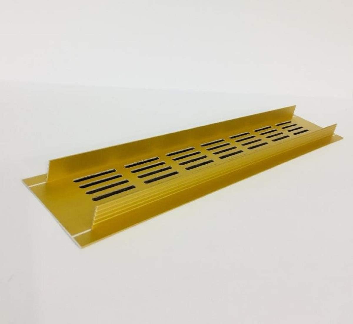 Kitchen worktop 16 x 4 inch / 400x100mm plinth heat vent grill aluminium GOLD / ra1040g BigaMart