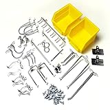 Product of Pegboard Kit - 24 Hooks & 2 Bins - [Bulk