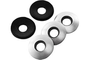 BYKONH #14 x 1 OD Stainless Steel EPDM Bonded Sealing Neoprene Rubber Washers, 50 PCS