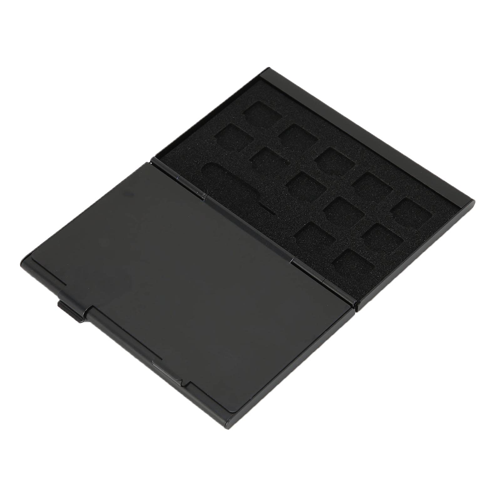 Shanrya SIM Card Organizer, 21 Slots Aluminum Memory Card Storage Case Nano Card Slots for Family for Office for Colleagues for Work