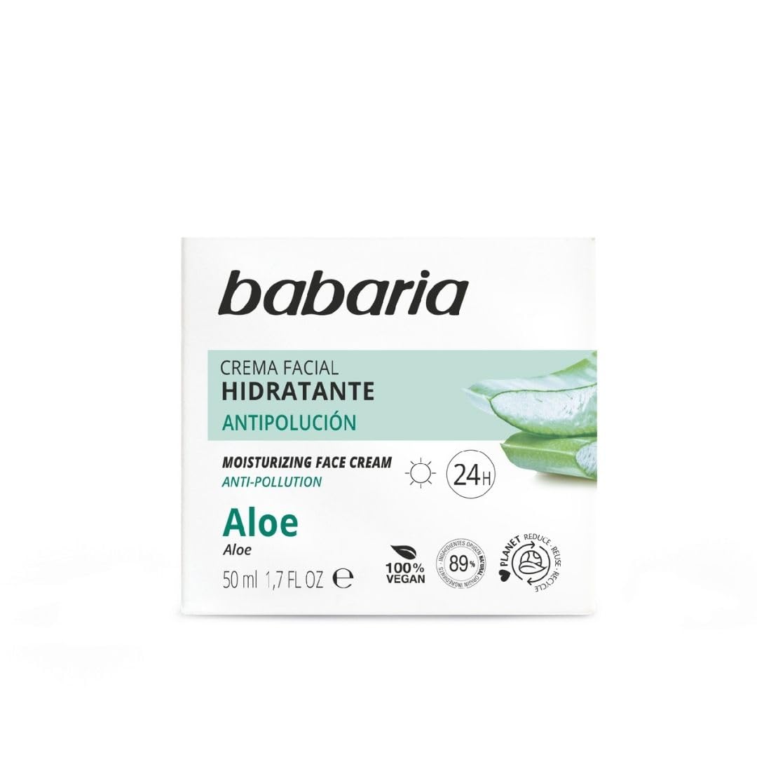 Babaria 31201 Aloe Vera 24hr Moisturising Face Cream 50ml