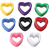 Amazon.com: Pink acrílico túneles de corazón – 00 G – 10 mm ...