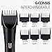 Warmlife Hair Clippers for Men, Professional Barber Clippers for Hair Cutting Kit, Cordless Hair Trimmer for Men with Apron, Scissors, Combs and Portable Bag