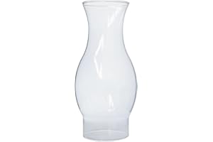 GXFCCYXT Oil Lamp Chimney 3 Inch Base 8.5 Inch Height Kerosene Lamp Shade Tall Clear Glass Replacement Lamp for Oil and Keros