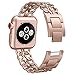 NO1seller Top Band Compatible for Apple Watch Series 5 4 40mm 44mm Series 3 2 1 38mm 42mm Women Men,Cowboy Stainless Steel Metal Replacement Accessories Bling Jewelry Iwatch Wristband Strap Bracelet