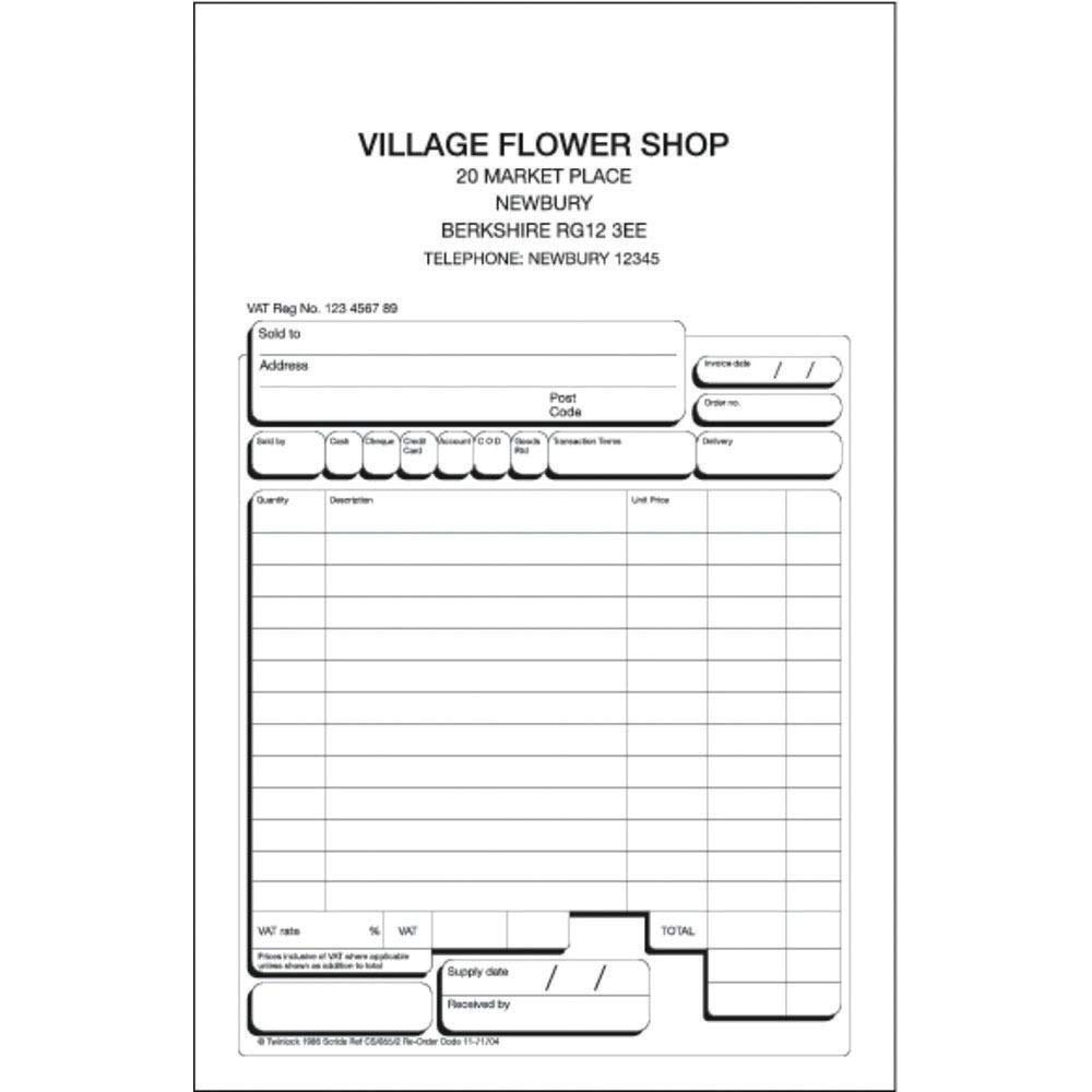 Rexel Twinlock Scribe 855 Sales Receipt 3 Part Refill (Pack of 75)