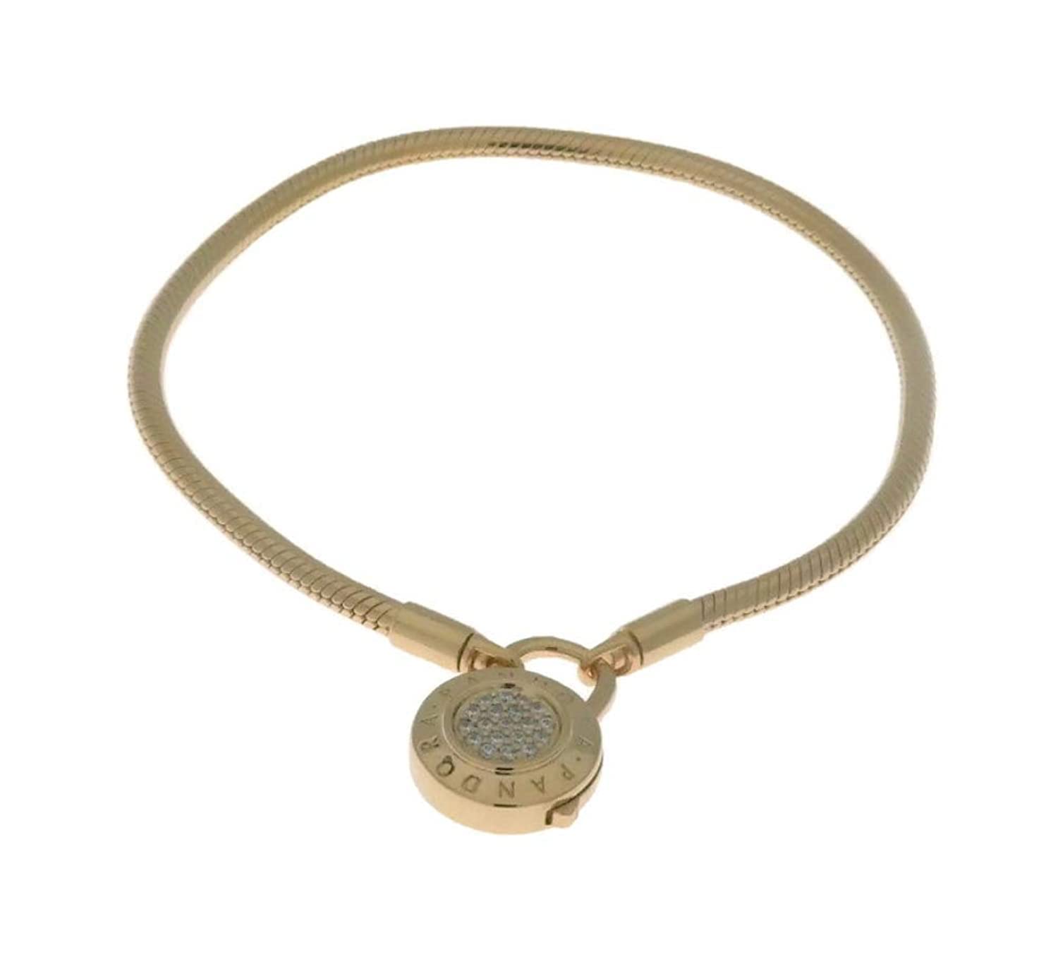 PANDORA Shine Logo Padlock Clasp Bracelet - 567757CZ