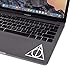 Harry Potter Deathly Hallow Keyboard Trackpad Apple Mac Air Pro Retina Laptop sticker (White)