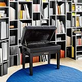 Roland RPb-500Bk Piano Bench with Vinyl Seat and Music Compartment Satin Black view 3