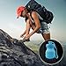 Asrisuk Sports Collapsible Water Bottle 27 oz, Folding BPA Free Silicone Water Bottle 800ml FDA SGS Test Pass for Traveling, Camping, Hiking, Walking, Running (Blue)