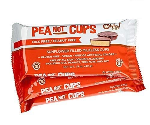 No Whey Large Chocolate PeaNot Butter Cups [Peanut Free, Nut Free, Dairy Free, Soy Free, Vegan, Gluten Free]