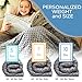 Snuggle Pro Weighted Blanket for Kids - 7 lbs Heavy Blanket for Sleeping, 41''x60'' - Set with Cool Bamboo & Minky Reversible Cover - Great Comfort for Children - Sensory Calming Weighted Blanket