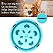 Keethem Slow Feed Dog Bowl, Bloat Stop Dog Bowl Slow Feeder No Chok Anti-Gulping Dog Feeder, Come with 2pcs Ultrasonic Dog Whistle to Stop Barking for Large Medium Small Dogs（Blue）