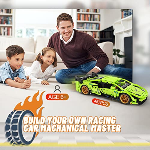 YMGN STEM Building Toys for 612 Year Old Boys, Racing Car Building