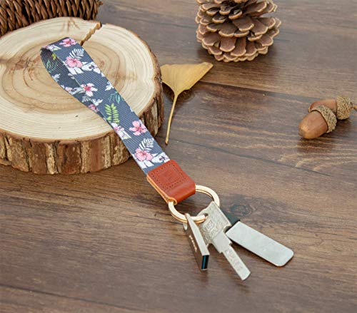 SENLLY Hand Wrist Lanyard Premium Quality Wristlet Strap with Metal Ring and Genuine Leather, for Key Chain, Camera, Cell Mobile Phone, Charms, Lightweight Items etc - Thumbnail 6