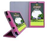 Insignia Flex 7-Inch Tablet (NS-15AT07) Custom Fit Portfolio Leather Case Cover with Built In Stand- Pink