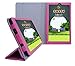 Insignia Flex 7-Inch Tablet (NS-15AT07) Custom Fit Portfolio Leather Case Cover with Built In Stand- Pink