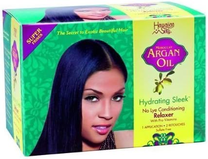 MOROCCAN ARGAN OIL NO-LYE CONDITIONING RELAXER | STRAIGHTENING CREAM SUPER by Hawaiin Silky