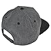 DALIX Premium 5 Panel Wool Blend Hat Flat Bill Cap Snapback (Dark Gray/Black)