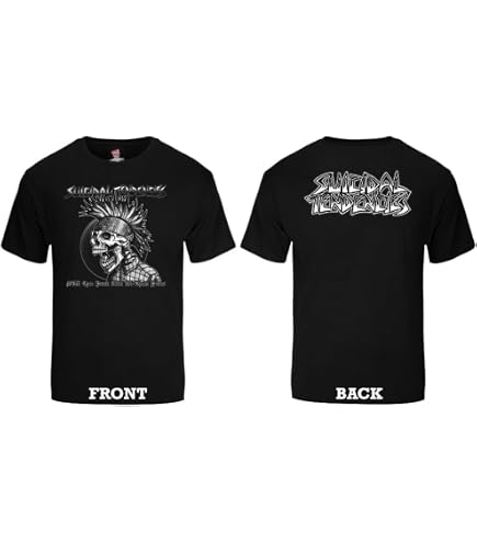 Suicidal Tendencies Official FlipSkull T-Shirt + Sticker Black