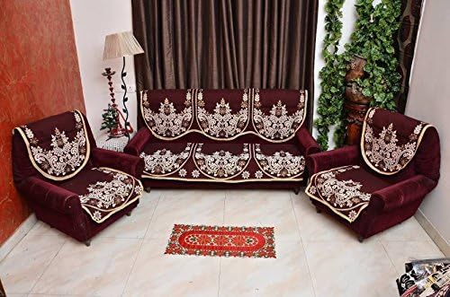 Multitex Sofa Covers Sofa Covers 5 Seater| Sofa Covers in Cotton Cloth|Sofa Covers Sofa Covers 3+2 | Velvet and Cotton Sofa Covers