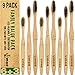 9 Pack Mao Bamboo Toothbrushes for Kids and Adults | The Ultimate Natural and Organic Wood Toothbrush For Your Family | Comes in 3 Sizes with Eco-Friendly Charcoal Medium Bristles, Sustainable Living 2019