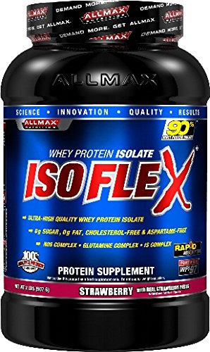 AllMax Nutrition - IsoFlex Pure Whey Protein Isolate Strawberry - 2 lbs.