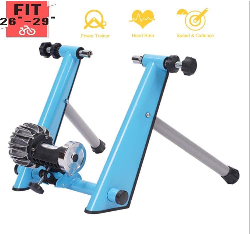 Fluid Bike Trainer Stand, Indoor Fluid Bicycle Exercise Trainer W Quiet Real Road Feel Flywheel, Supports 220 Kg Portable Cycling Stand