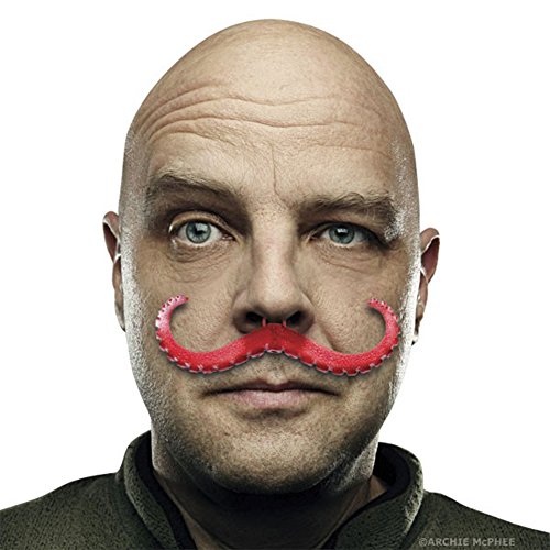Pink Tentacle Davey Jones Fake Mustache - Image 4
