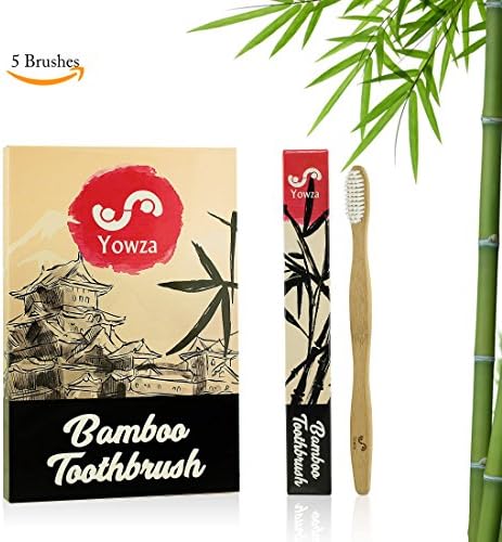 Bamboo Toohthbrush Soft Medium Bristles - Natural Organic and Comes in a Multipack - Eco Friendly and Individually Wrapped