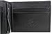 Mens slim wallet with money clip, bi-fold design, ID window & exterior pocket