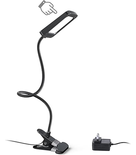Reading Lamp Sansai Black Clip On Clamp Desk Lamp/Light W - Main Image