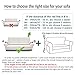 uxcell Stretch Sofa Cover Loveseat Couch Slipcover, Machine Washable, Stylish Furniture Protector with One Cushion Case (3 Seater, Black)