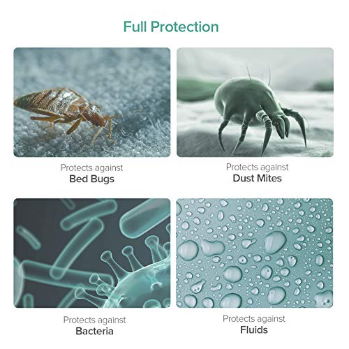image for Sable Mattress Protector, 100% Waterproof Zippered Mattress Encasement