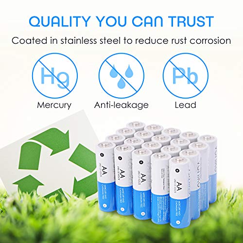 image for VONIKO Ultra AA Alkaline Batteries 48 Pack- AA Batteries - 10 Year She