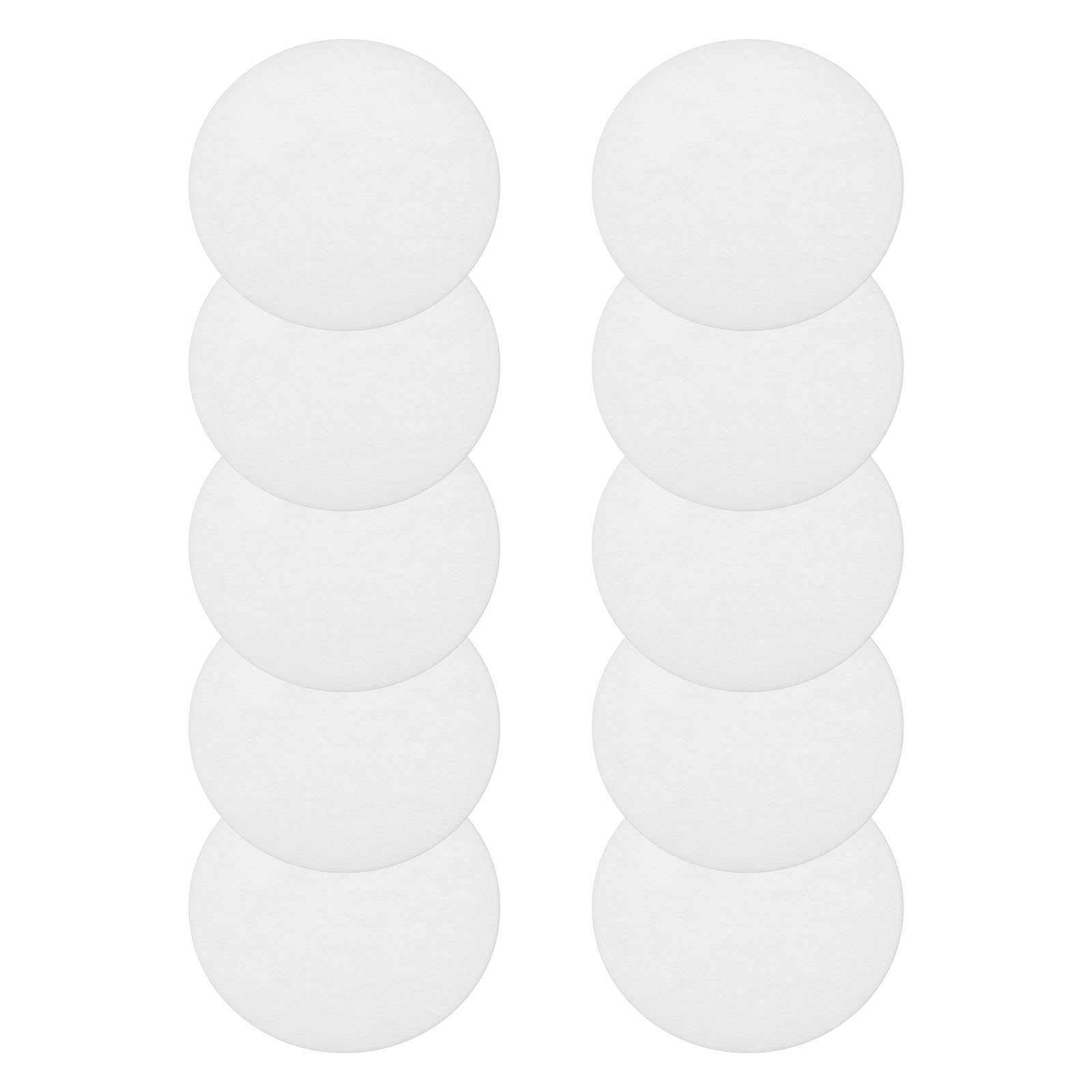 eMagTech 10pcs PP Filter Cotton White Filter Sponge for Pressurized Shower Heads 67x2mm Anti Clogging Filter Cotton Filter Sponge Replacement