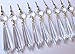 Asfour 10 Large Clear Crystal Chandelier 50mm Icicle U-drop Prisms Lamp Parts Brass Connectors