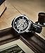 Stuhrling Original Men's 574.02 Executive II Automatic Skeleton Black Leather Band Watch