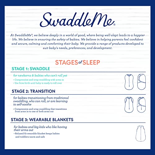 SwaddleMe Original Organic Swaddle, It's Zoo Cute, Small (03 Months, 714 Lbs, Up To 26