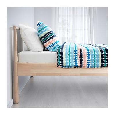 Ikea Bed frame, birch, Luröy, Full size Panama | Ubuy