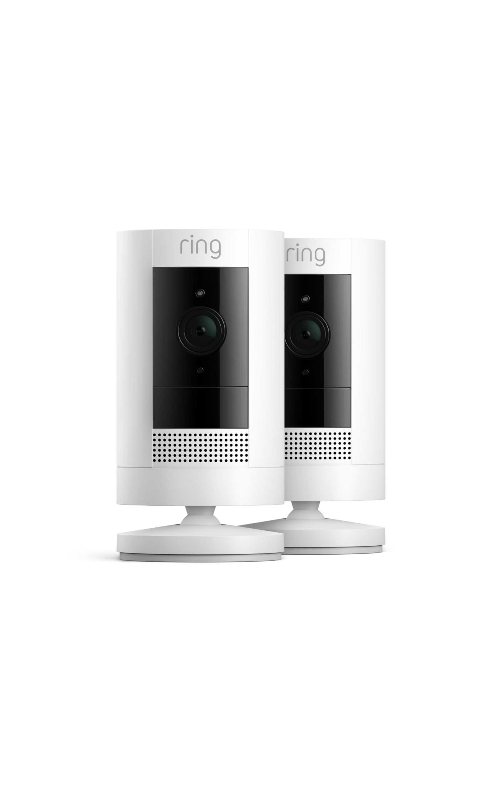 Ring Cámara exterior con batería (Stick Up Cam) | Cámara de vigilancia wifi HD para tu domicilio con comunicación bidireccional, instalación fácil | 30 días gratis de Ring Home | 2 Cámaras