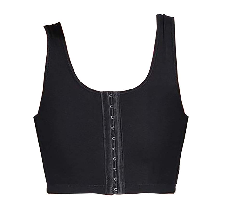 Chest Binder for Women Cosplay 3 Rows Flat Front Hook Tank Compression