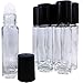 Leven Rose Solid Glass Roller Bottles, 6 PACK of 10ml Roll On Bottles, Refillable Roll On Bottles for Aromatherapy, Essential Oils & Carrier Oils