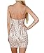 VIVOSKY Women Sexy Dress Sequined Bodycon Bandage Club Dresses