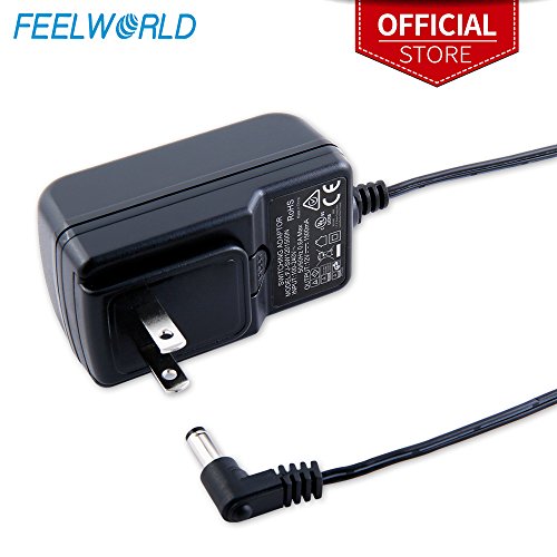Feelworld DC 12V 1.5A Switching Power Supply Home Power Adapter for 100V - 240V AC 50/60Hz for Feelworld F570 T7 T756 FW759 FW759P FW760 FW789 G70 Etc (Black)