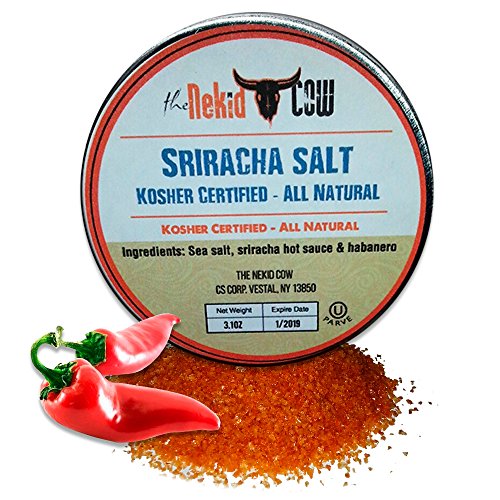 image for The Nekid Cow Sriracha Sea Salt - Kosher Certified Gourmet Seasoning -