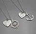 IDLAN 2 Anchor and Compass You are Always in My Heart Necklace or Keychains Best Friends BFF Sisters Couples (Necklace)