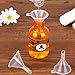 50 PCS Mini Funnel,Clear Plastic Funnels Multi-Purpose Funnels for Perfume Fragrance Essential Oils, Lab Bottles, Sand Art, Spices and Recreational Activities